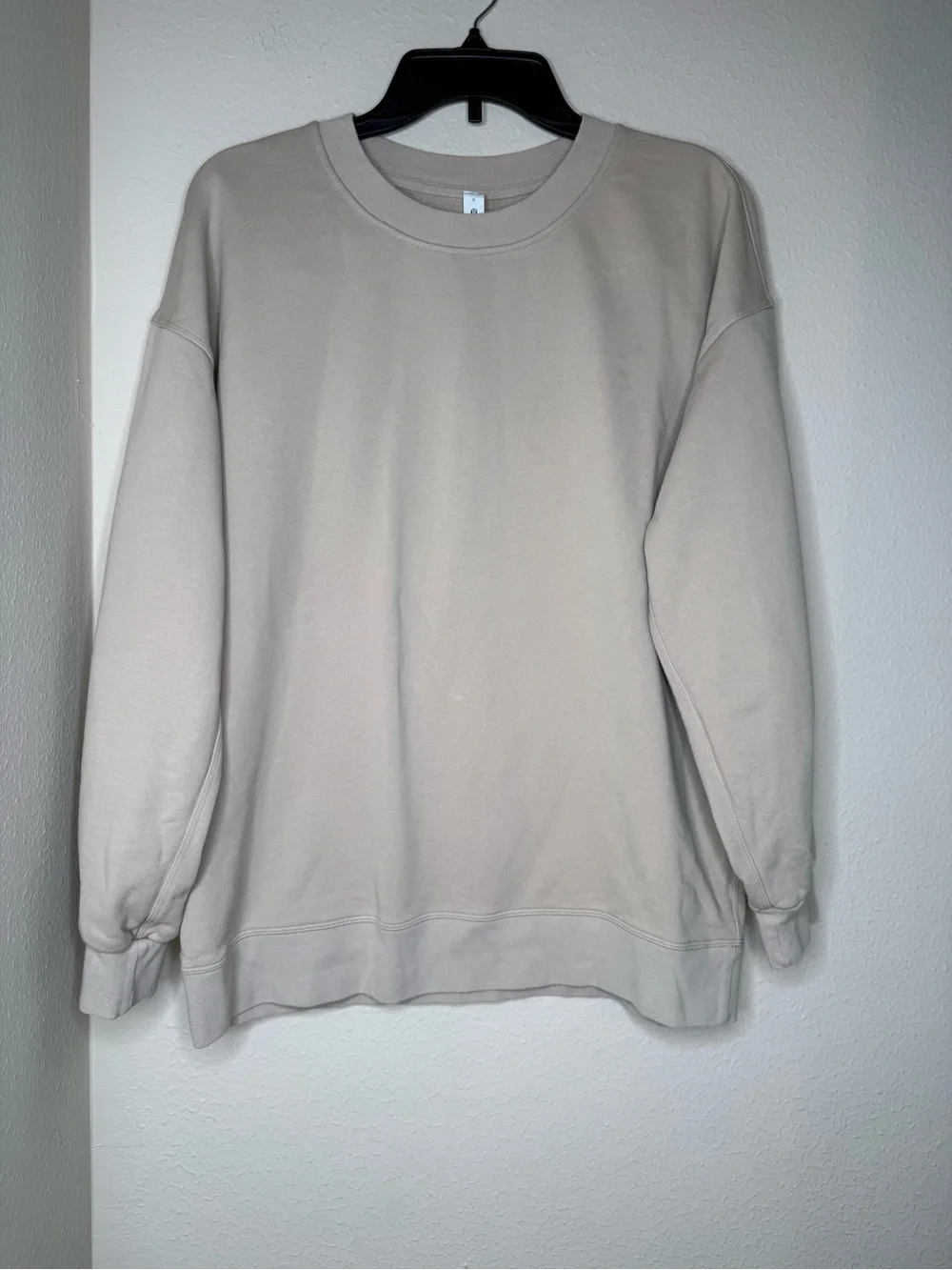 lululemon athletica Relaxed Crewneck Sweater in Light Beige